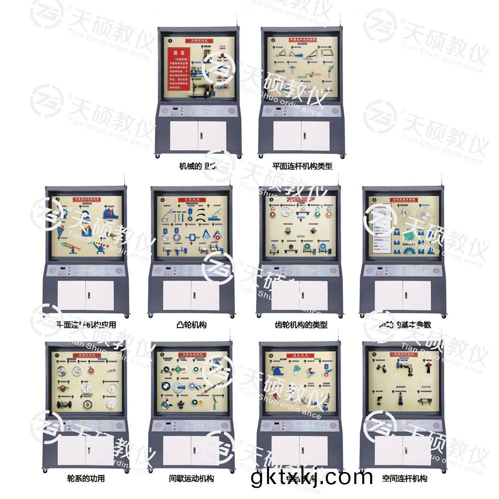 TSSMT-1型(xing) 機(jī)(ji)械原理陳(chen)列(lie)櫃(gui)（10箇(ge)分櫃，帶(dai)智能(neng)語音(yin)講解）